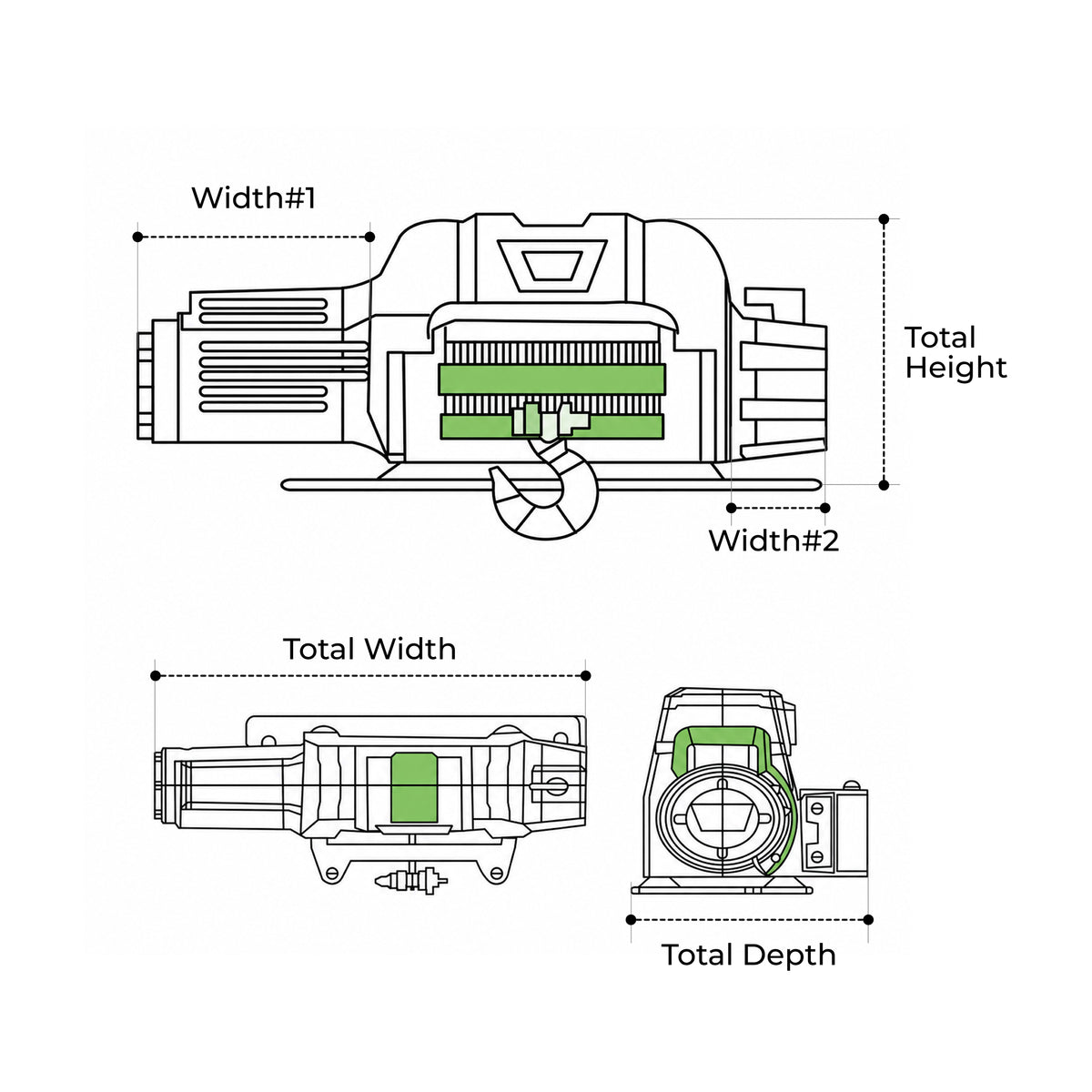 Custom Heavy-Duty Winch Covers
