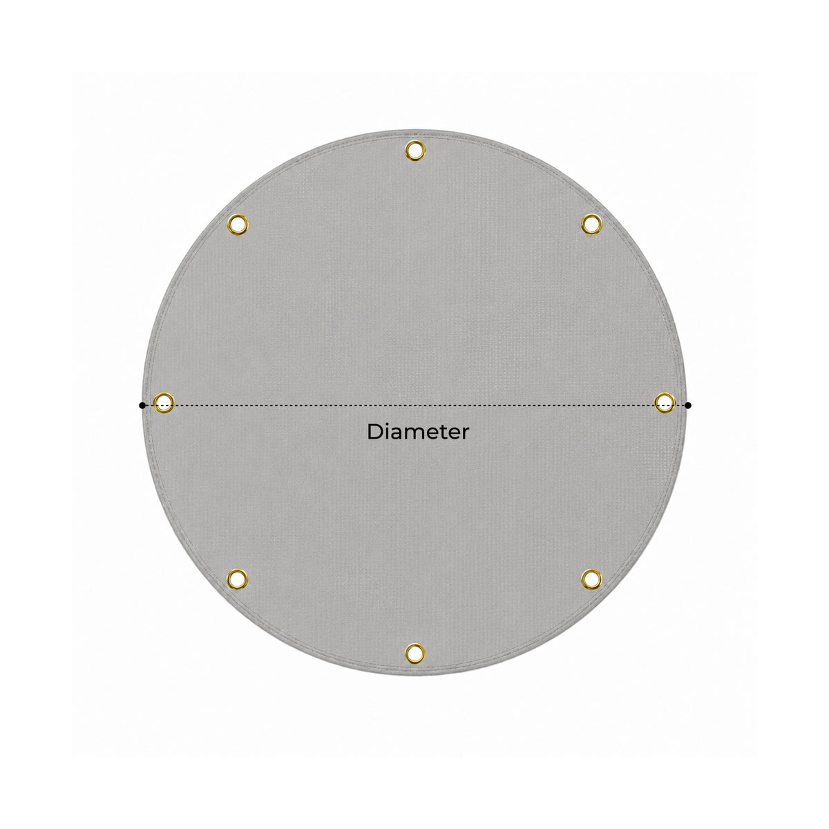Custom Heavy Duty Vinyl Tarp - Round