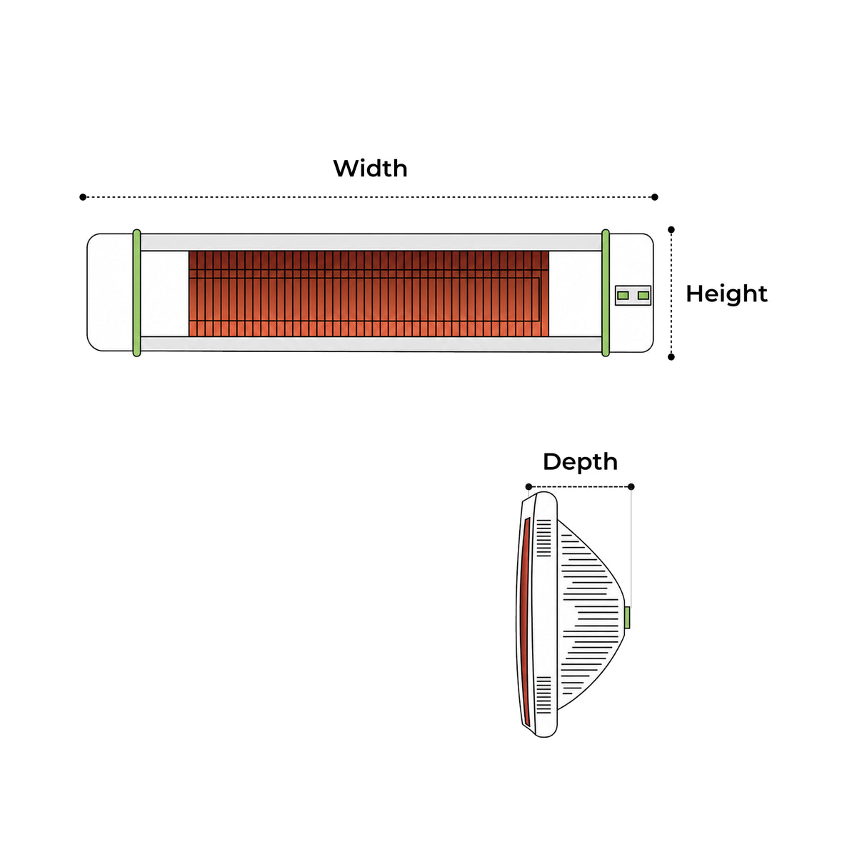 Custom Electric Infrared Wall-Mounted Heater Cover