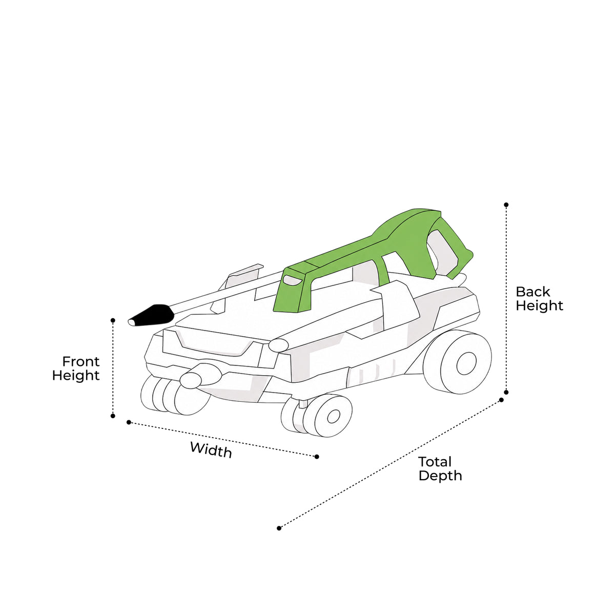 Custom Rolling Electric Pressure Washer Covers