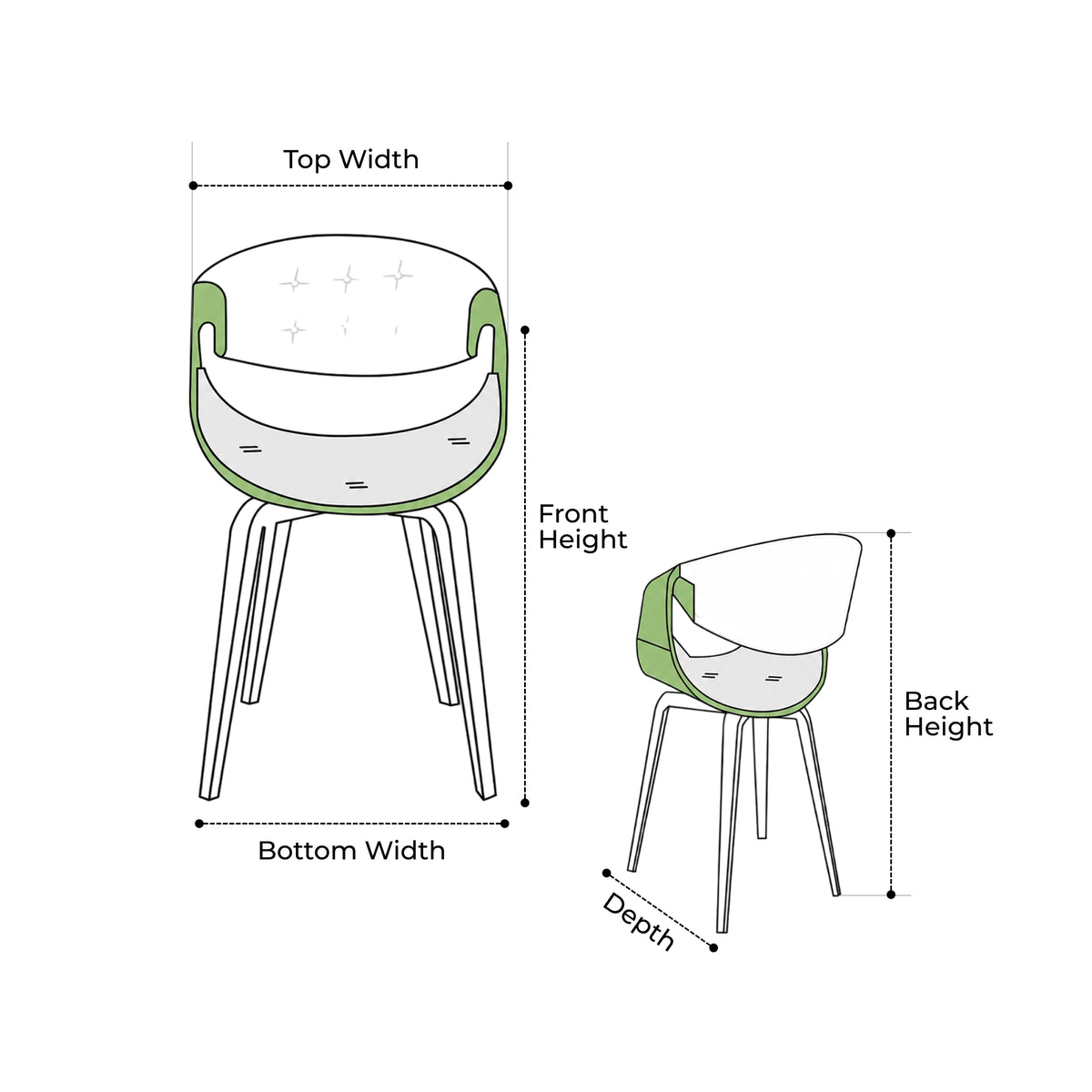 Custom Modular Chair Cover - Style 6