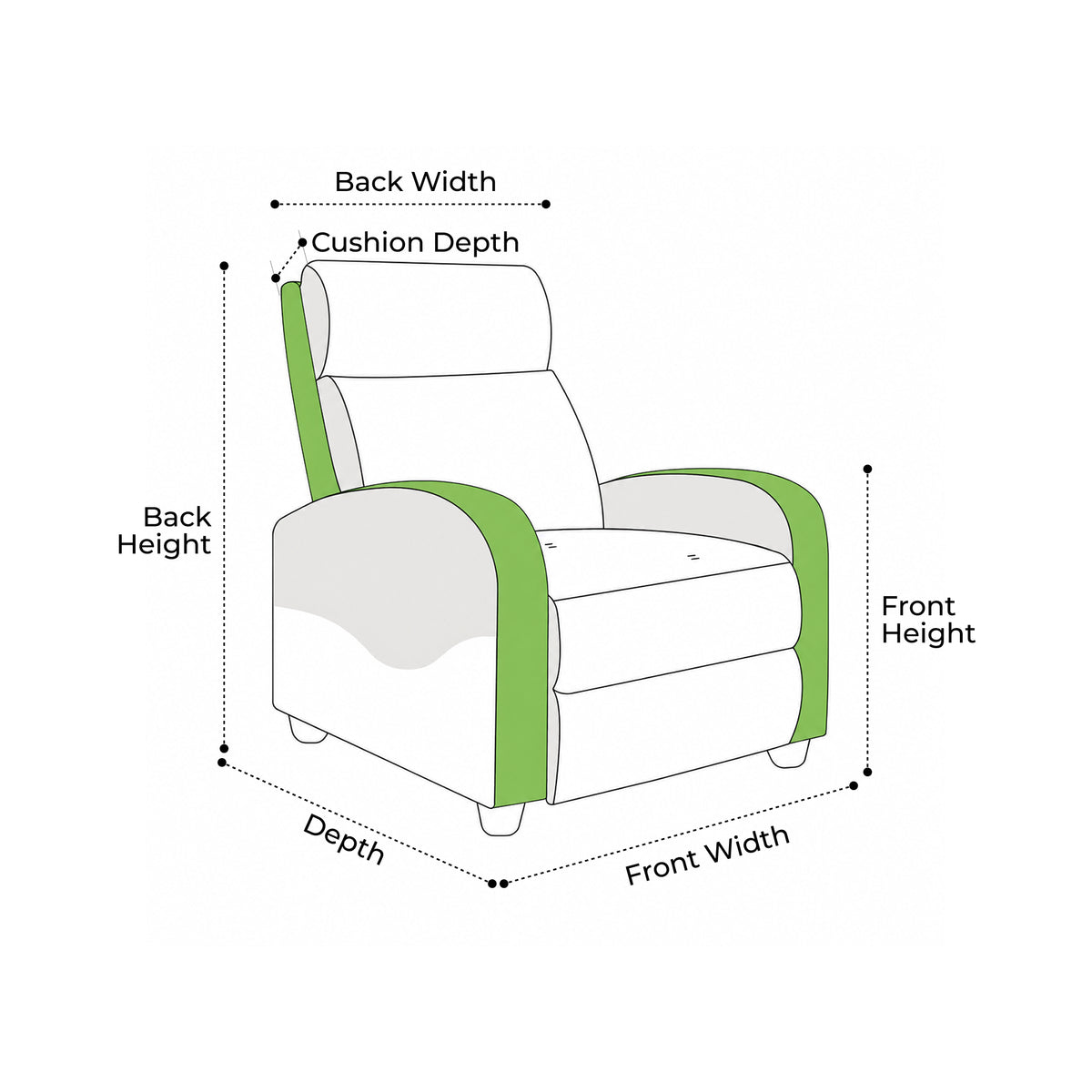 Custom Recliner Chair Cover - Style 1