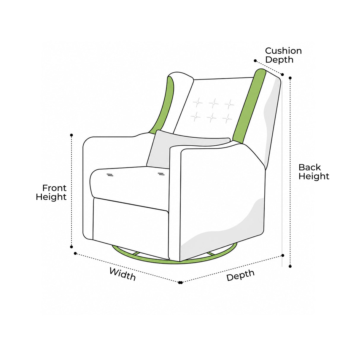 Custom Recliner Chair Cover - Style 2