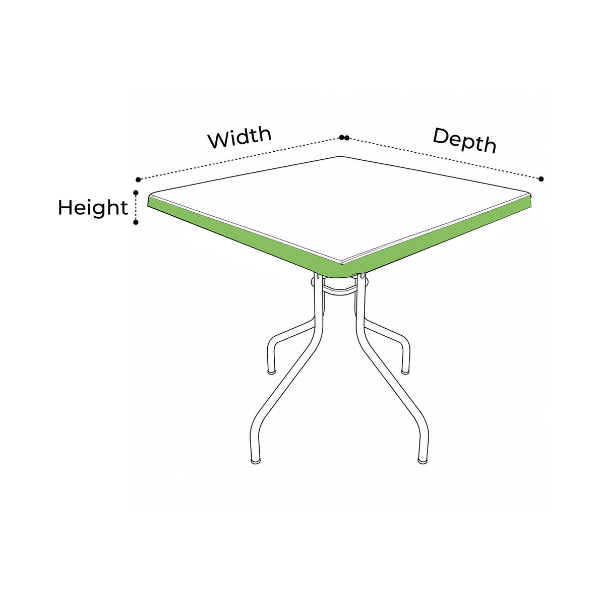 Custom Square Table Top Covers
