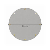 Custom Medium Duty Vinyl Tarps - Round