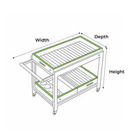 Custom Outdoor Serving Cart Cover