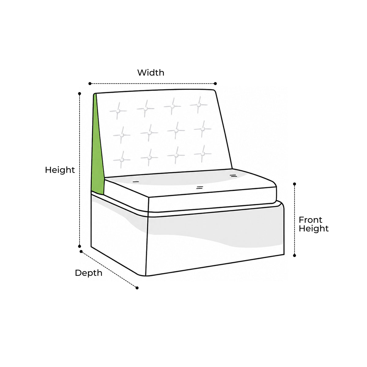 Custom Modular Chair Cover - Style 3