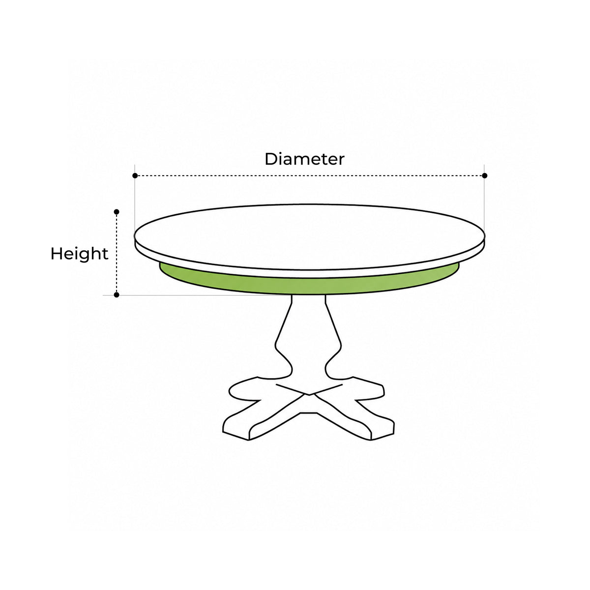 Custom Round Table Top Cover