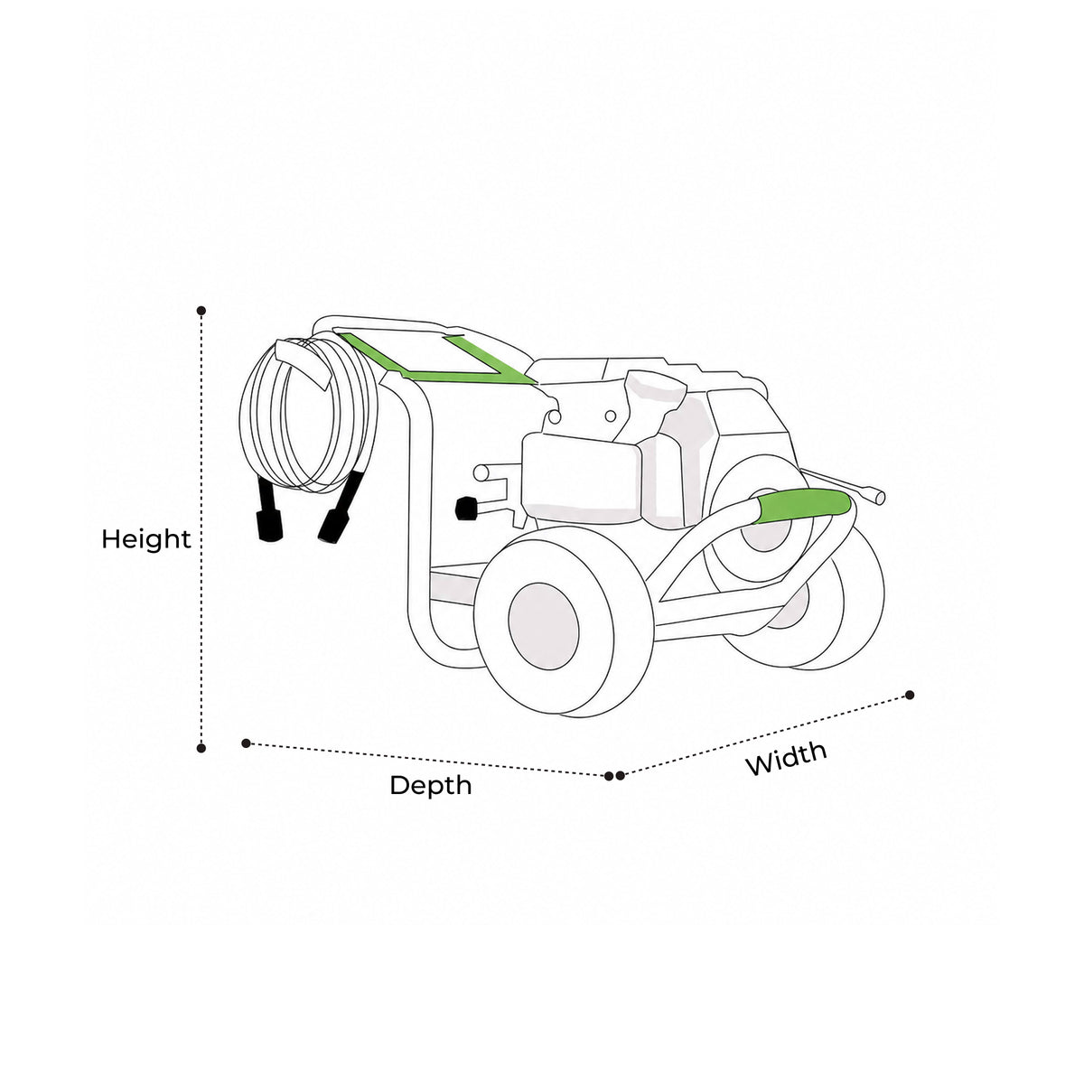 Custom Pressure Washer with Hose Reel Covers