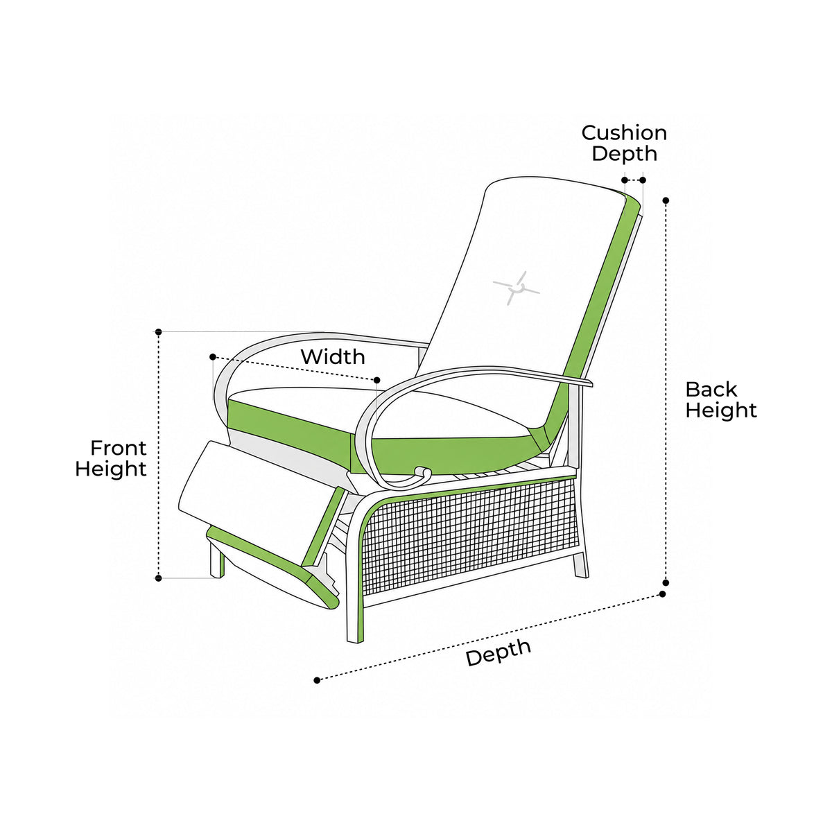Custom Recliner Chair Cover - Style 3