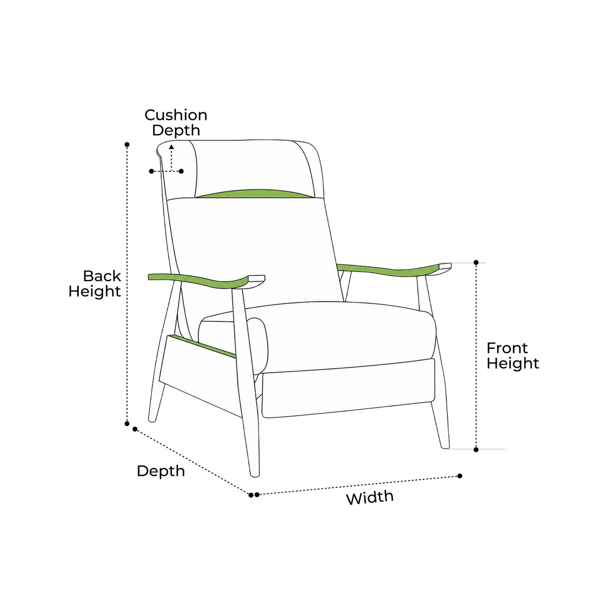 Custom Recliner Chair Cover - Style 4