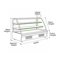 Custom Curved Refrigerated Display Case Covers
