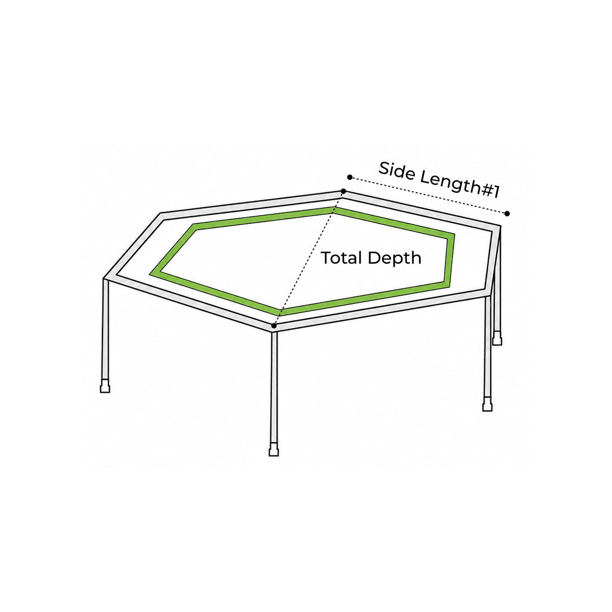 Custom Hexagonal Trampoline Cover