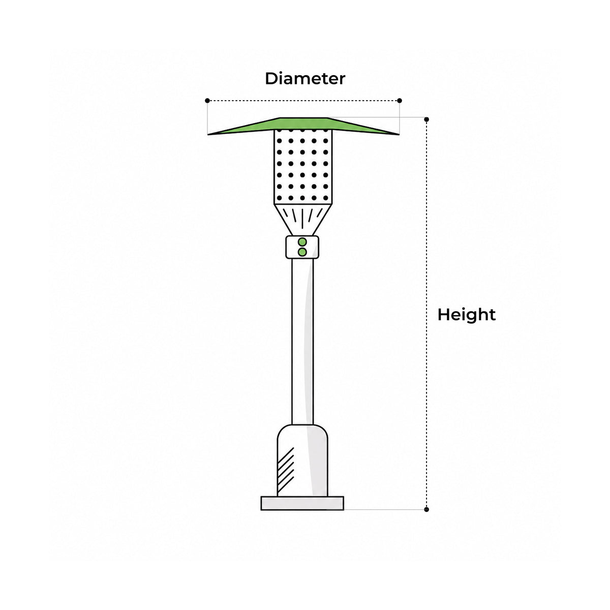 Custom Outdoor Tower Patio Heater Cover