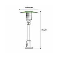 Custom Outdoor Tower Patio Heater Cover