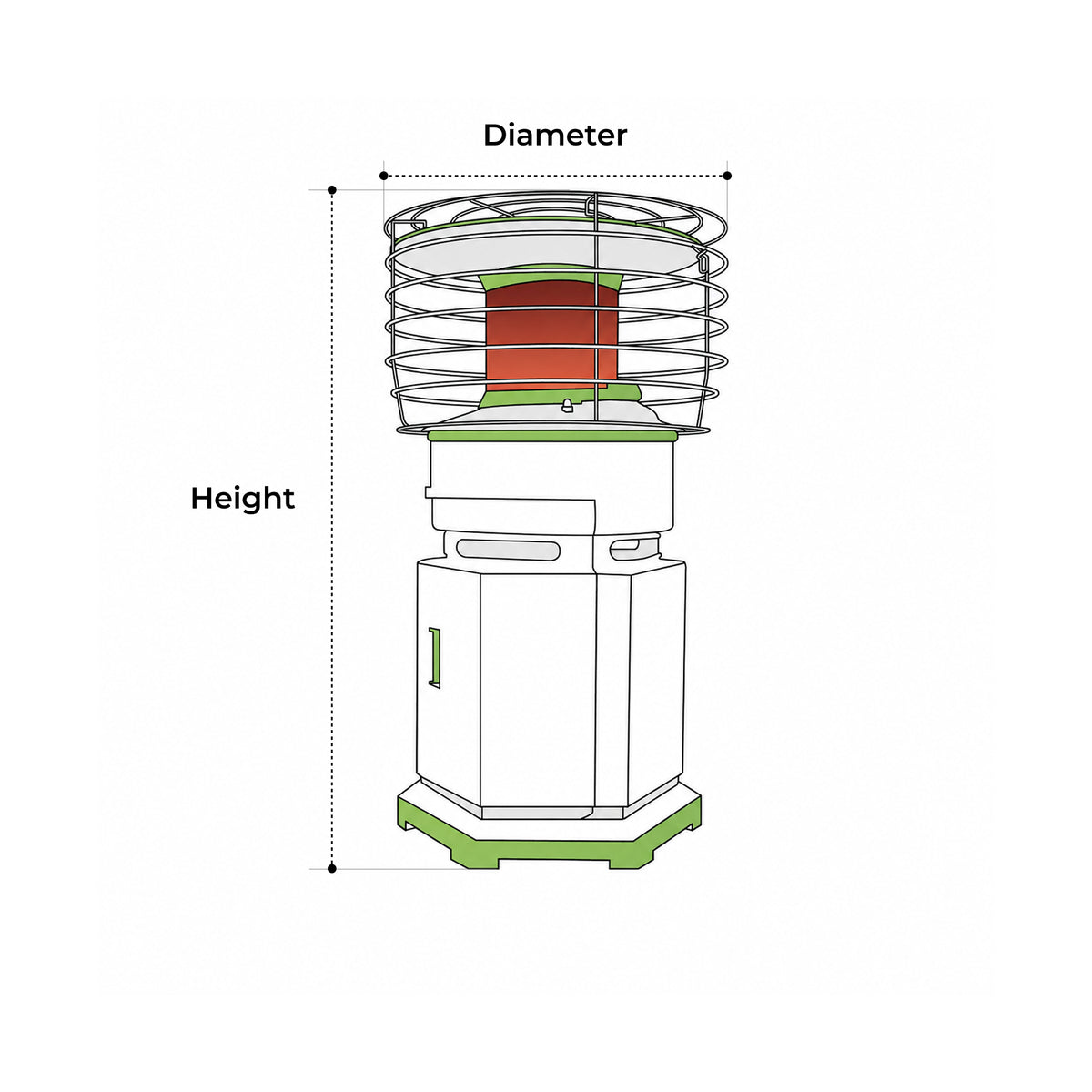 Custom Patio Heater Cover