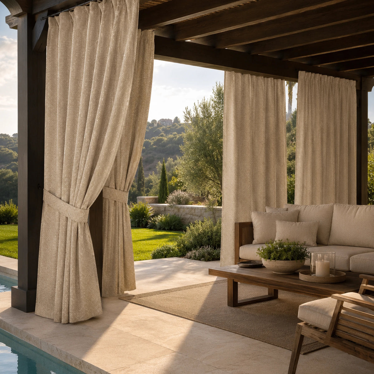 Sunbrella Lopi Antique Curtain