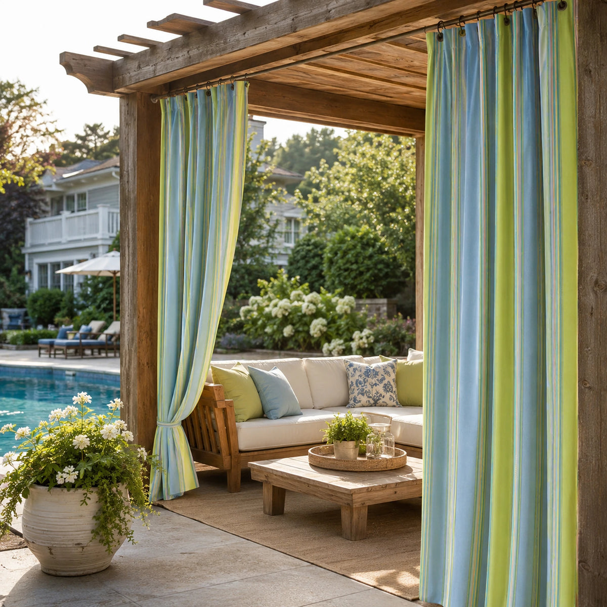 Sunbrella Bravada Limelite Curtain