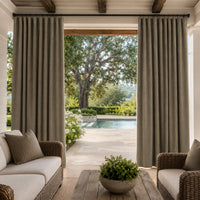 Sunbrella Canvas Taupe Curtain