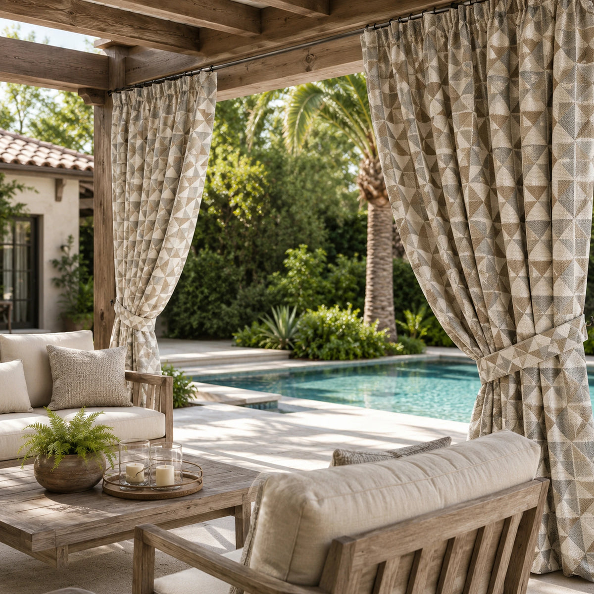 Sunbrella Array Dune Curtain