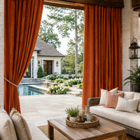 Sunbrella Canvas Rust Curtain