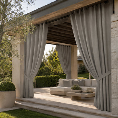 Sunbrella Canvas Charcoal Curtain