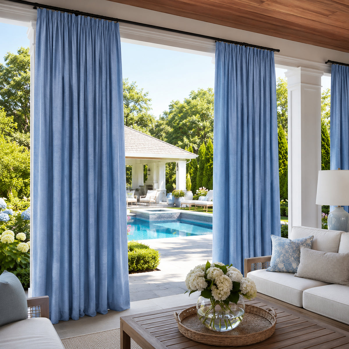 Sunbrella Cast Ocean Curtain