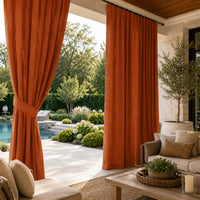 Sunbrella Canvas Rust Curtain