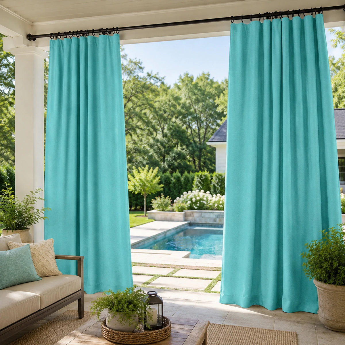 Sunbrella Canvas Aruba Curtain