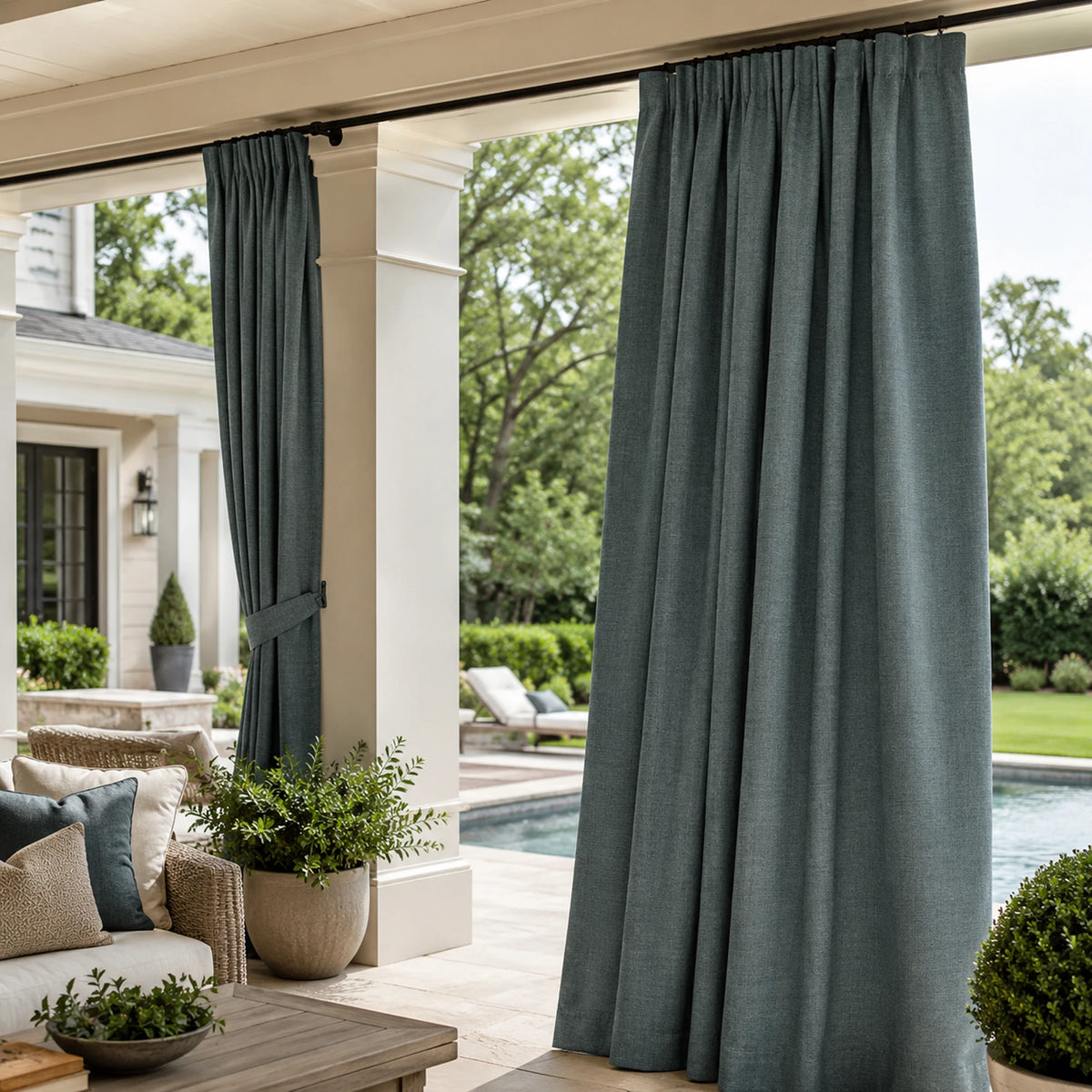 Sunbrella Cast Lagoon Curtain