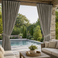 Sunbrella Canvas Charcoal Curtain