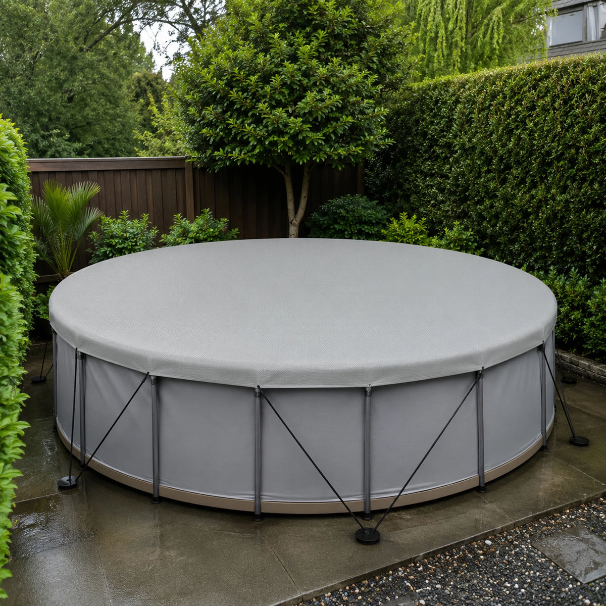 Custom Medium Duty Vinyl Tarps - Round